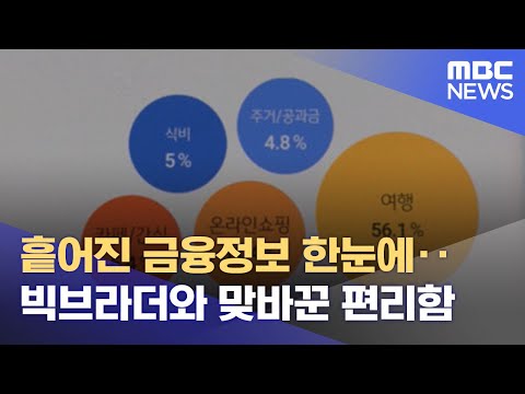 흩어진 금융정보 한눈에‥빅브라더와 맞바꾼 편리함 (2022.01.05/뉴스데스크/MBC)